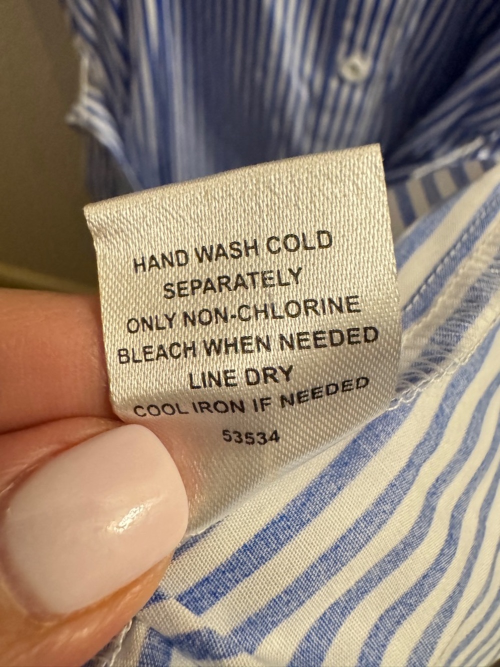 Sugarlips Blue and White Striped Midi Dress NWOT Coastal Preppy Classic Cotton - Picture 11 of 14